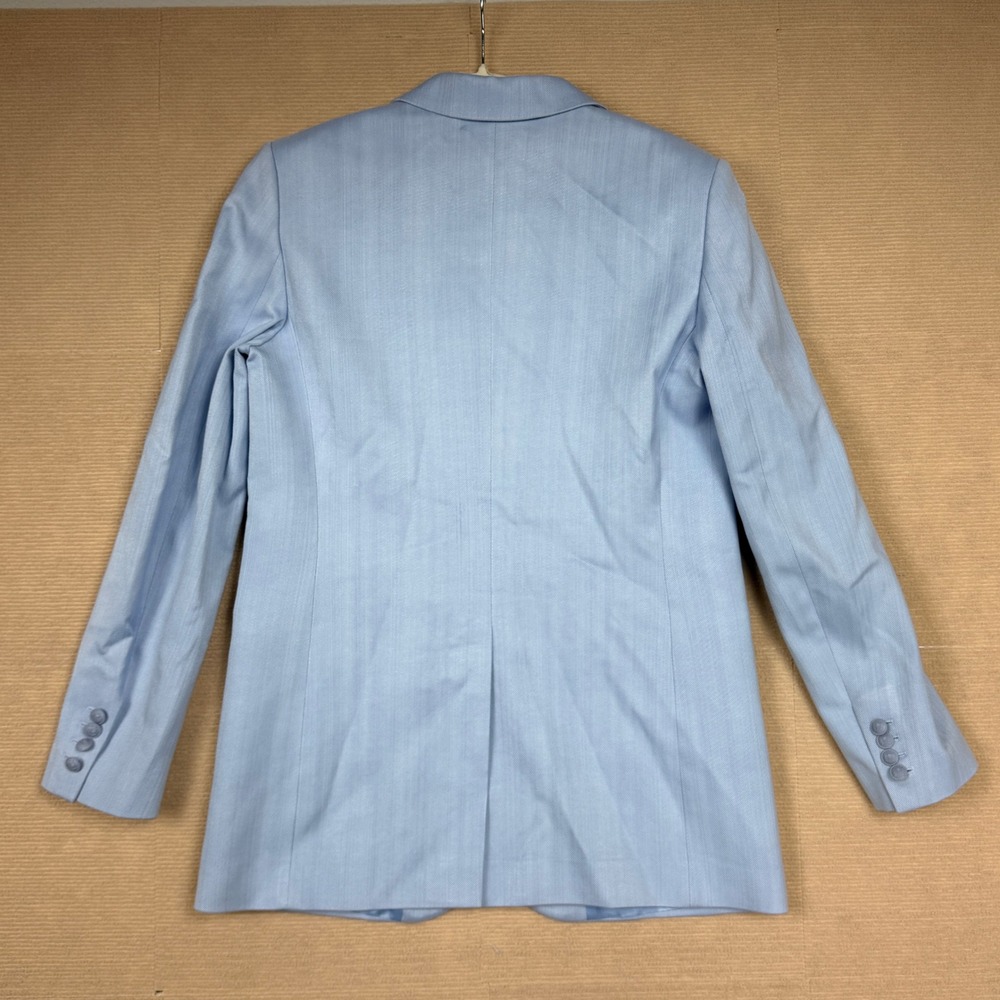 The Kooples Light Blue Textured Two Button Blazer Jacket FR 38 US 6 Women's - Picture 7 of 9